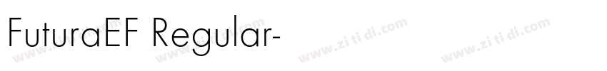 FuturaEF Regular字体转换